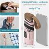 imageG4Free Mini Travel Folding Umbrella for Purse Compact UPF 50 UV Protection Sun amp Rain Small Umbrella Lightweight Portable Parasol Fits in Pocket Wallet for Women MenPink