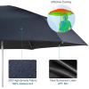imageG4Free Mini Travel Folding Umbrella for Purse Compact UPF 50 UV Protection Sun amp Rain Small Umbrella Lightweight Portable Parasol Fits in Pocket Wallet for Women MenNavy Blue