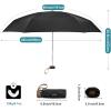 imageG4Free Mini Travel Folding Umbrella for Purse Compact UPF 50 UV Protection Sun amp Rain Small Umbrella Lightweight Portable Parasol Fits in Pocket Wallet for Women MenCarbon black
