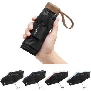imageG4Free Mini Travel Folding Umbrella for Purse Compact UPF 50 UV Protection Sun amp Rain Small Umbrella Lightweight Portable Parasol Fits in Pocket Wallet for Women MenCarbon black