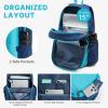 imageG4Free 15L Hiking Backpack Lightweight Small Travel Backpack Casual Daypack for Women Men Outdoor Campus BlackBlue