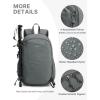 imageG4Free 15L Hiking Backpack Lightweight Small Travel Backpack Casual Daypack for Women Men Outdoor Campus BlackGray