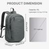 imageG4Free 15L Hiking Backpack Lightweight Small Travel Backpack Casual Daypack for Women Men Outdoor Campus BlackGray