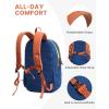 imageG4Free 15L Hiking Backpack Lightweight Small Travel Backpack Casual Daypack for Women Men Outdoor Campus BlackOrange