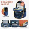 imageG4Free 15L Hiking Backpack Lightweight Small Travel Backpack Casual Daypack for Women Men Outdoor Campus BlackOrange