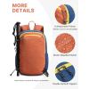 imageG4Free 15L Hiking Backpack Lightweight Small Travel Backpack Casual Daypack for Women Men Outdoor Campus BlackOrange