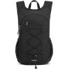 imageG4Free 20L Hiking Backpack Lightweight Daypack with Phone Pocket Small Packable Foldable Hiking Bag for Women Men BlackBlack