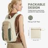 imageG4Free 20L Hiking Backpack Lightweight Daypack with Phone Pocket Small Packable Foldable Hiking Bag for Women Men BlackGreenbeige