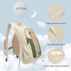 imageG4Free 20L Hiking Backpack Lightweight Daypack with Phone Pocket Small Packable Foldable Hiking Bag for Women Men BlackGreenbeige