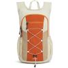 imageG4Free 20L Hiking Backpack Lightweight Daypack with Phone Pocket Small Packable Foldable Hiking Bag for Women Men BlackOrangebeige