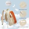 imageG4Free 20L Hiking Backpack Lightweight Daypack with Phone Pocket Small Packable Foldable Hiking Bag for Women Men BlackOrangebeige