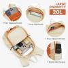 imageG4Free 20L Hiking Backpack Lightweight Daypack with Phone Pocket Small Packable Foldable Hiking Bag for Women Men BlackOrangebeige