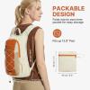 imageG4Free 20L Hiking Backpack Lightweight Daypack with Phone Pocket Small Packable Foldable Hiking Bag for Women Men BlackOrangebeige