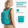 imageG4Free 20L Hiking Backpack Lightweight Daypack with Phone Pocket Small Packable Foldable Hiking Bag for Women Men BlackPeacock Blue