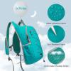 imageG4Free 20L Hiking Backpack Lightweight Daypack with Phone Pocket Small Packable Foldable Hiking Bag for Women Men BlackPeacock Blue