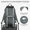 imageG4Free Hiking Backpack for Women Men 20L Lightweight Travel Backpacks Daypack Outdoor Daily Camping BlackDark Graygreen