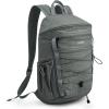 imageG4Free Hiking Backpack for Women Men 20L Lightweight Travel Backpacks Daypack Outdoor Daily Camping BlackDark Graygreen