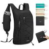 imageG4Free 20L Hiking Backpack Lightweight Daypack with Phone Pocket Small Packable Foldable Hiking Bag for Women Men BlackBlack