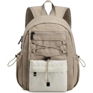 imageG4Free 10L Small Backpack for Women Men Lightweight Mini Travel Backpacks Hiking Casual Daypack Beige amp KhakiKhaki