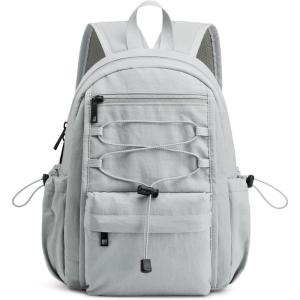 imageG4Free 10L Small Backpack for Women Men Lightweight Mini Travel Backpacks Hiking Casual Daypack Beige amp KhakiLight Grey