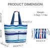 imageG4Free Beach Bags for Women Sandproof Foldable Beach Bag Tote with Waterproof Compartment Pool TravelColorful Ripple