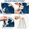 imageG4Free Canvas Beach Bag Waterproof Sandproof Large Beach Tote Bags for Women Pool Swim Travel GroceryBlue