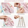 imageG4Free Canvas Beach Bag Waterproof Sandproof Large Beach Tote Bags for Women Pool Swim Travel GroceryPink