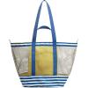 imageG4Free Mesh Beach Bags for Women Men Extra Large Packable Beach Tote Bag Reversible Travel Pool ShoppingBlue  Yellow