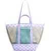 imageG4Free Mesh Beach Bags for Women Men Extra Large Packable Beach Tote Bag Reversible Travel Pool ShoppingPurple  Green