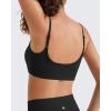 imageG4Free BareFeel Adjustable Spaghetti Straps Sports Bras Women  Scoop Neck Casual Yoga Crop Top Non PaddedBlack