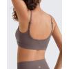 imageG4Free BareFeel Adjustable Spaghetti Straps Sports Bras Women  Scoop Neck Casual Yoga Crop Top Non PaddedTaupe