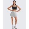 imageG4Free BareFeel Racerback Sports Bra for Women  Scoop Neck Workout Tank Top Casual Yoga Non PaddedBlack