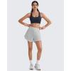 imageG4Free BareFeel Racerback Sports Bra for Women  Scoop Neck Workout Tank Top Casual Yoga Non PaddedDark Navy