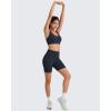 imageG4Free BareFeel Racerback Sports Bra for Women  Scoop Neck Workout Tank Top Casual Yoga Non PaddedDark Navy