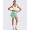 imageG4Free BareFeel Racerback Sports Bra for Women  Scoop Neck Workout Tank Top Casual Yoga Non PaddedPure White