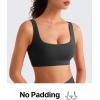 imageG4Free BareFeel Square Neck Sports Bras for Women  Non Padded U Back Casual Yoga Crop TopsBlack