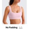 imageG4Free BareFeel Square Neck Sports Bras for Women  Non Padded U Back Casual Yoga Crop TopsBlush