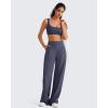 imageG4Free BareFeel Square Neck Sports Bras for Women  Non Padded U Back Casual Yoga Crop TopsDark Navy