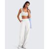 imageG4Free BareFeel Square Neck Sports Bras for Women  Non Padded U Back Casual Yoga Crop TopsPure White