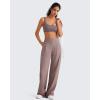 imageG4Free BareFeel Square Neck Sports Bras for Women  Non Padded U Back Casual Yoga Crop TopsTaupe