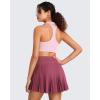 imageG4Free BareFeel V Neck Sports Bra for Women  Padded Collared Racerback Tennis Workout Tank TopsBlush