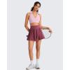 imageG4Free BareFeel V Neck Sports Bra for Women  Padded Collared Racerback Tennis Workout Tank TopsBlush
