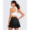 imageG4Free BareFeel V Neck Sports Bra for Women  Padded Collared Racerback Tennis Workout Tank TopsPure White