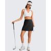 imageG4Free BareFeel V Neck Sports Bra for Women  Padded Collared Racerback Tennis Workout Tank TopsPure White
