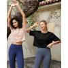 imageG4Free Lightbreeze UPF 50 Workout Tops for Women  Boxy Crop TShirts Short Sleeve Basic Tees Loose Quick Dry Running CasualBlack