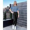 imageG4Free Lightbreeze UPF 50 Workout Tops for Women  Boxy Crop TShirts Short Sleeve Basic Tees Loose Quick Dry Running CasualDusty Blue