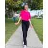 imageG4Free Lightbreeze UPF 50 Workout Tops for Women  Boxy Crop TShirts Short Sleeve Basic Tees Loose Quick Dry Running CasualHot Pink
