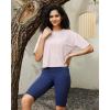 imageG4Free Lightbreeze UPF 50 Workout Tops for Women  Boxy Crop TShirts Short Sleeve Basic Tees Loose Quick Dry Running CasualLight Pink