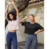 imageG4Free Lightbreeze UPF 50 Workout Tops for Women  Boxy Crop TShirts Short Sleeve Basic Tees Loose Quick Dry Running CasualLight Pink