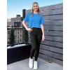 imageG4Free Lightbreeze UPF 50 Workout Tops for Women  Boxy Crop TShirts Short Sleeve Basic Tees Loose Quick Dry Running CasualOcean Blue